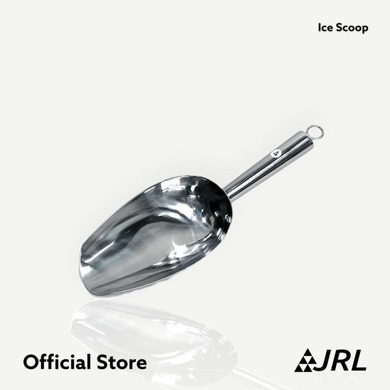 JRL ที่ตักน้ำแข็งสแตนเลส ไซส์เล็ก 16 oz 480 ml (AISI304)