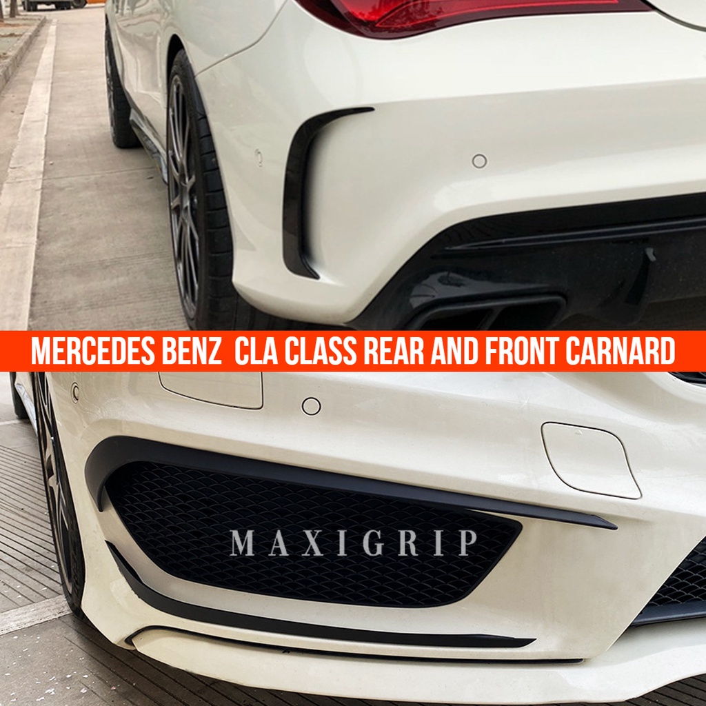Mercedes benz W117 W176 CLA A class ด้านหน้า canard ด้านหลัง carnard กันชน carnard CLA W117 อุปกรณ์เ