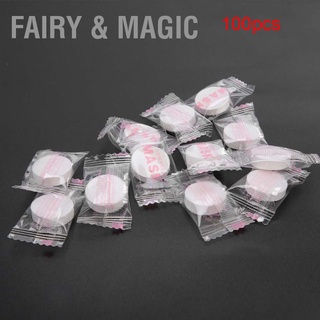 Fairy &amp; Magic 100Pcs/Pack Non-woven Fiber Skin Care Compressed Face Mask DIY Facial