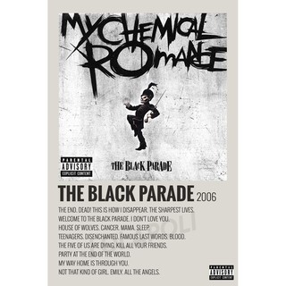 อัลบั้มโปสเตอร์ The Black Parade My Chemical Romance สําหรับตกแต่งบ้าน