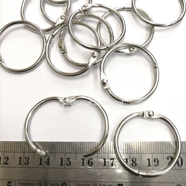 ปลีก/ส่ง 5ชิ้น ห่วงพวงกุญแจอ้า 1"(26มิล)