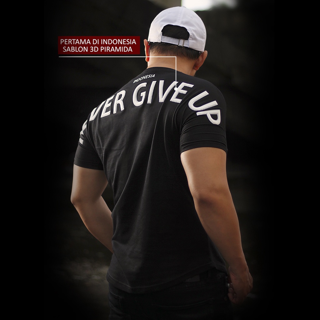 KAOSBOS.ID - เสื้อยืดอินโดนีเซีย Distro Never Give Up