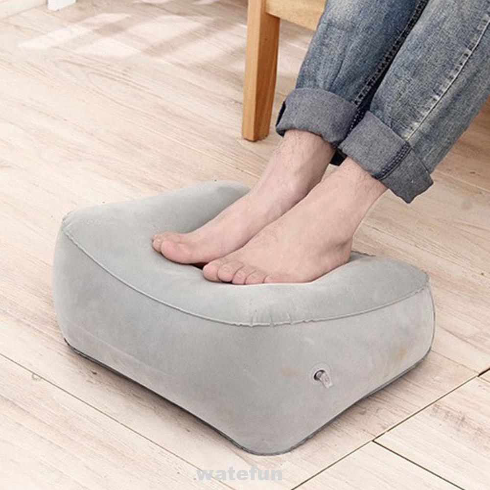 Inflatable Home Leg Foot Rest Footrest Pillow Travel Recliner Relax