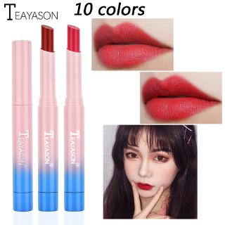 ลิปสติกกันน้ำติดทนนาน 10 สี Matte Moisturizing Long Lasting Moisturizing Lipstick