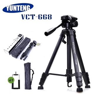 ของแท้100% YUNTENG VCT-668 ขาตั้งกล้อง ขาตั้งมือถือ 3ขา tripod for camera DV Professional Photographic equipment Gimbal