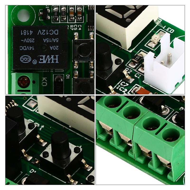 12V Digital Module Red Temperature LED Controller Thermostat Controller ...