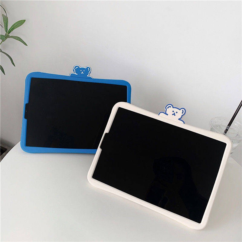 แอปเปิ้ล 11 นิ้วเกาหลีหมี 10.2 ฝาครอบป้องกัน iPad6 แท็บเล็ต mini5 / 4 ซิลิโคนโปรนุ่ม 9.7 เชลล์ 2020