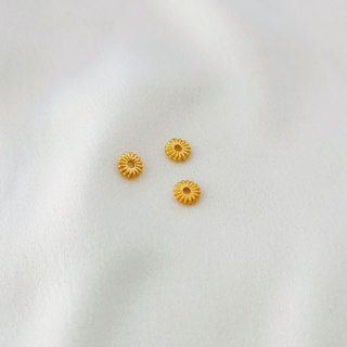 เครื่องประดับ ลูกปัดทอง เนื้อแมตต์ ลายผีเสื้อ สไตล์โบราณ DIY