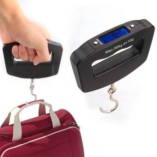 เครื่องชั่งน้ำหนักกระเป๋า พกพา เหมาะกับการเดินทาง LUGGAGE SCALE Electronic luggage Scale Pocket 50kg/10g