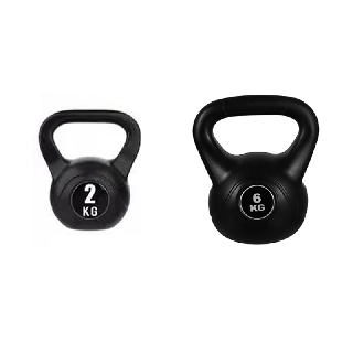 CACIOO เคตเทิลเบล Kettlebell Dumbbell เคตเทิลเบล ลูกยกน้ำหนัก ดัมเบลหูหิ้ว ดัมเบล ดัมเบลหูหิ้ว 2/6/10 กก（2/6/10KG ）