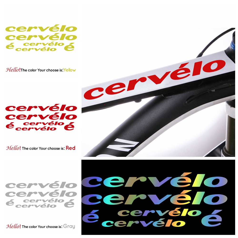 สติ๊กเกอร์ Cervelo สำหรับจักรยานเสือภูเขาและเสือหมอบ