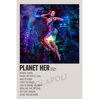 โปสเตอร์ ลายปกอัลบั้ม Planet Her ศิลปิน Doja Cat
