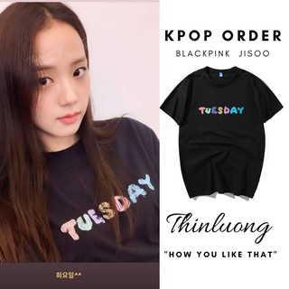 เสื้อยืด พิมพ์ลาย Jisoo tuesday blackpink kim ji soo turtle rabbit kim kim cichu KPOPพิมพ์เสื้อยืดแขนสั้นสไตล์สตรีท