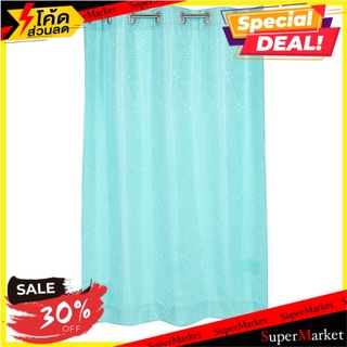 ผ้าม่าน EYELET HOME L&amp;S TICHA 140x160 ซม. สีเขียว ผ้าม่านหน้าต่าง EYELET CURTAIN HOME L&amp;S TICHA 140X160CM GREEN