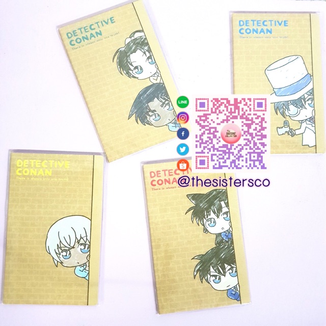 Detective Conan Tracking Sticky Notes สติ๊กเกอร์โน๊ต เมมโม Shinichi Ran Heiji Kazuha Amuro Kid โคนัน ชินอิจิ อามุโร่