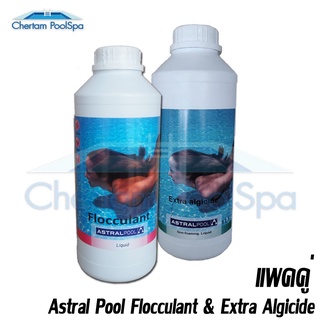 (แพคคู่) FLOCCULANT &amp; EXTRA ALGICIDE 1 ลิตร(***รบกวนทักสอบถามก่อนสั่งซื้อ***)