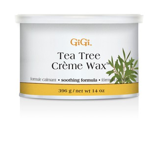 GiGi Tea Tree Creme Wax / ที ทรี ครีม ซอฟ เเว็กซ์ / Hot Wax USA เเว็กซ์ร้อนสำหรับมืออาชีพ 14oz