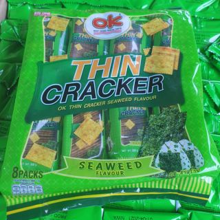 Ok Thin Cracker seaweed รสสาหร่าย 256 กรัม