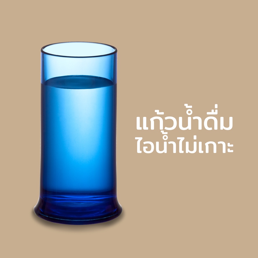 Drinking Glass แก้วน้ำ ถ้วยน้ำดื่ม (1 ชิ้น) Qualy (ควอลี่)