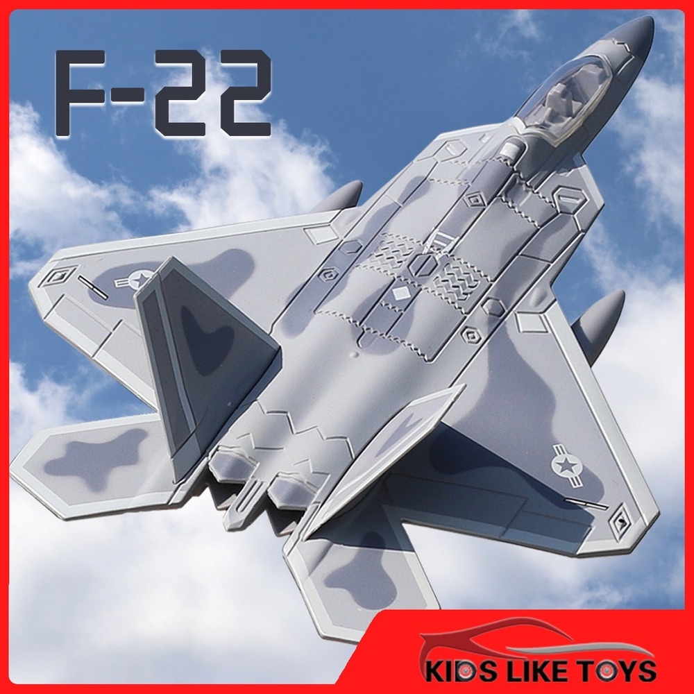 โมเดลเครื่องบินรบทหาร Klt F22 ของเล่นสําหรับเด็ก