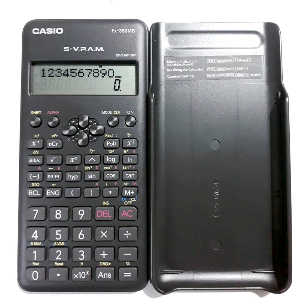 Casio Fx 350ms เคร องค ดเลขว ทยาศาสตร 2nd Edition เคร องค ดเลขว ทยาศาสตร Shopee Thailand