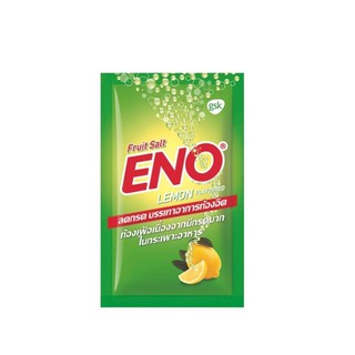 Eno Lemon Flavoured อีโน รสมะนาว บรรเทาอาการท้องอืด ท้องเฟ้อ 1 ซอง:1 ซอง 4.3 กรัม