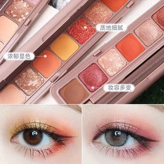 M062 LAMEILA พาเลทอายแชโดว์ 9สี เนื้อดินน้ำมัน สีสวย ติดทน กันน้ำ 9ช่อง