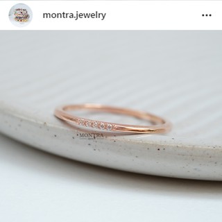 แหวนพลอยแท้เสริมดวง แหวนเงินแท้ S925  แหวนมินิมอล ฝังพลอยแท้ by Montra Jewelry