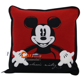 ลิขสิทธิ์แท้ 100% พร้อมส่ง! หมอนผ้าห่มมิคกี้เมาส์ Mickey Mouse ขนาด 14x14 Inc.