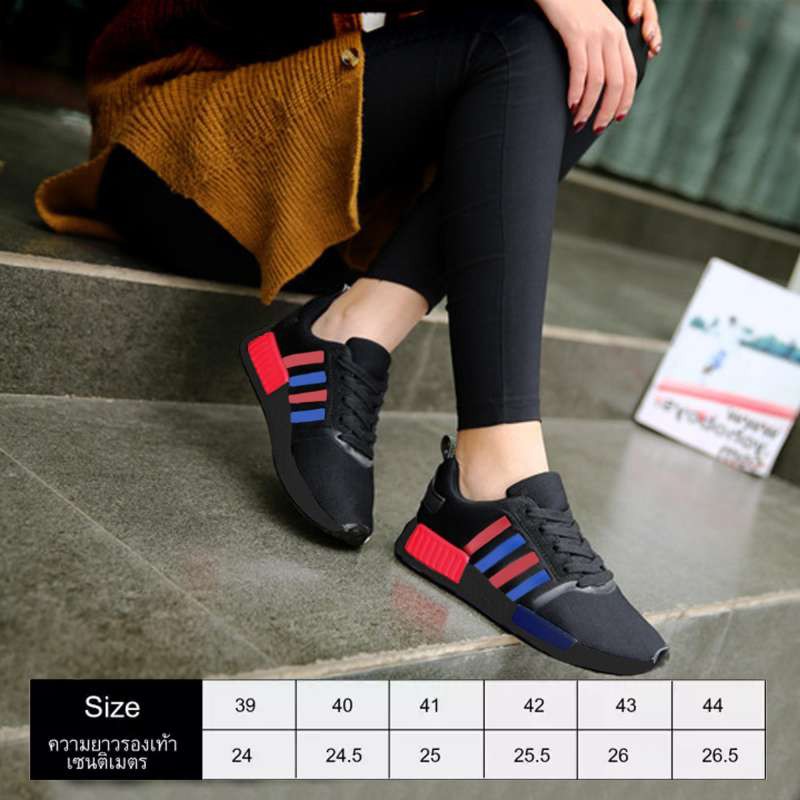 POCA SHOE  PS-NMD Sneakers Fashion รองเท้า ผ้าใบ  Sport Unisex รุ่น PS-PMD