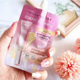 คิวท์เพรส วัน-ทู-บิวตี้ฟลู แอร์รี่ แมทท์ ฟาวเดชั่น 5 กรัม Cute Press 1-2-Beautiful Airy Matte Foundadation 5 g.