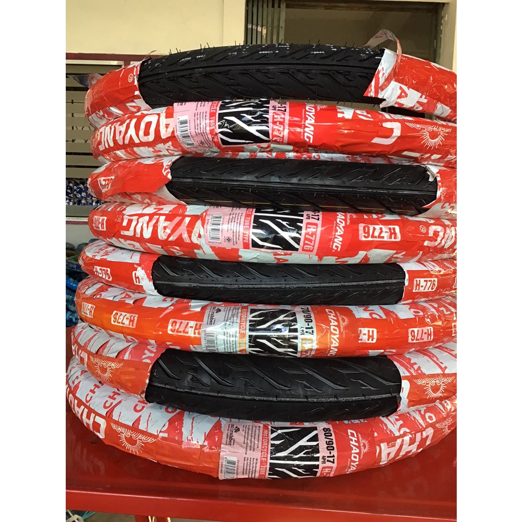 ยางนอก ยางนอกลายไฟ CHAOYANGขอบ17 มีเบอร์50/100 60/90 70/90 80/90ขอบ17