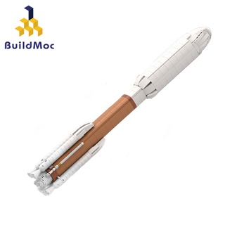 Buildmoc space Titan space rocket Number 5 model MOC ชุดของเล่นตัวต่อ ของขวัญ สําหรับเด็ก 848 ชิ้น