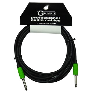 Carlsbro สายแจ็คกีตาร์ 3 เมตร แบบหัวยางสีเขียว รุ่น BJJ032-3M (3m Guitar Cable, สายแจ็คกีตาร์ 3m)