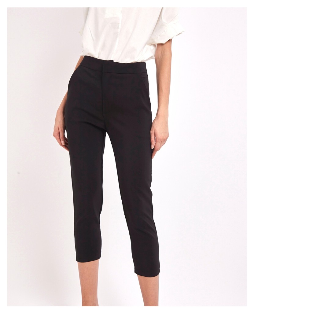 YNO Skinny cropped trousers กางเกงทำงานขา 6 ส่วน 27114