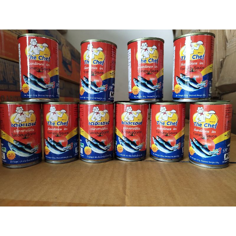 ปลากระป๋อง สินค้าดี ราคาถูก แพ็ค 10 กระป๋อง #ต้องการเยอะทักแชทนะคะ