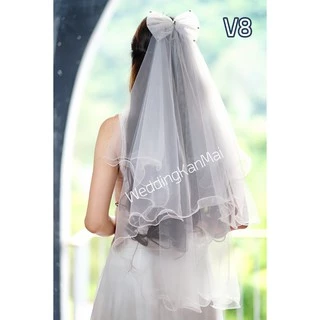 เวลเจ้าสาว ผ้าคลุมผมเจ้าสาว มีหวีสับ หลายแบบ ตรงปก (Veil สายสะพาย, ที่คาดผมเจ้าสาว)