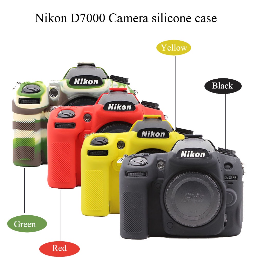 Soft Nikon D7000 เคสกล้องซิลิโคนผิวสําหรับ Nikon D7000
