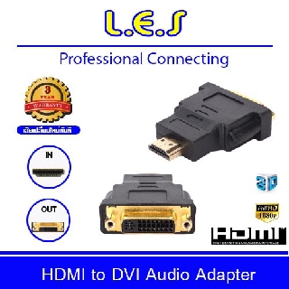 HDMI DVI-D Adapter converts HDMI male to DVI-D female (24+5 Pin)