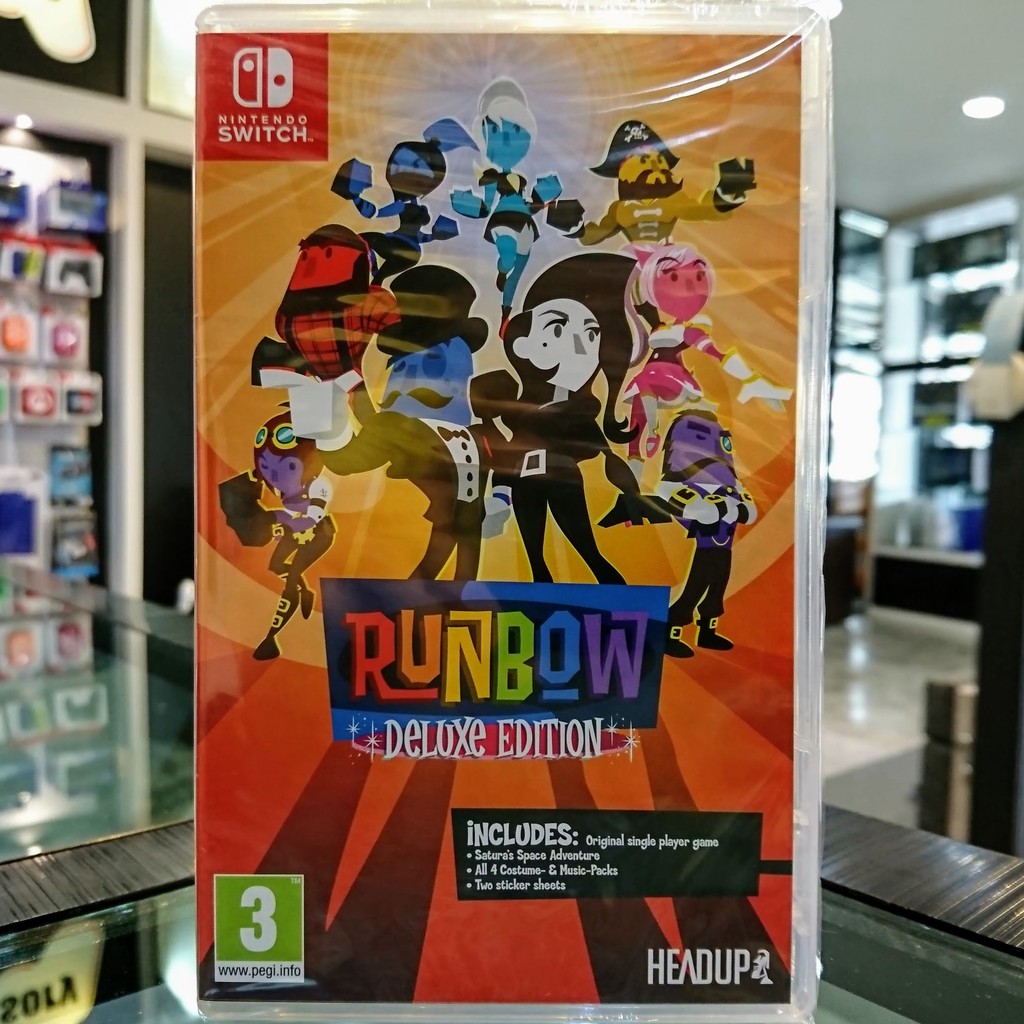 (ภาษาอังกฤษ) มือ1 Nintendo Switch Runbow Deluxe Edition แผ่นเกม Nintendoswitch (เล่น2คนได้)