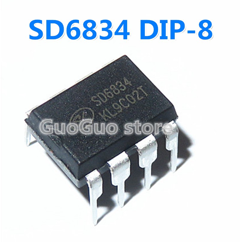 10pcs Original SD6834 DIP-8 SD6834B DIP8 LCD power control ชิป IC ราคาถูก