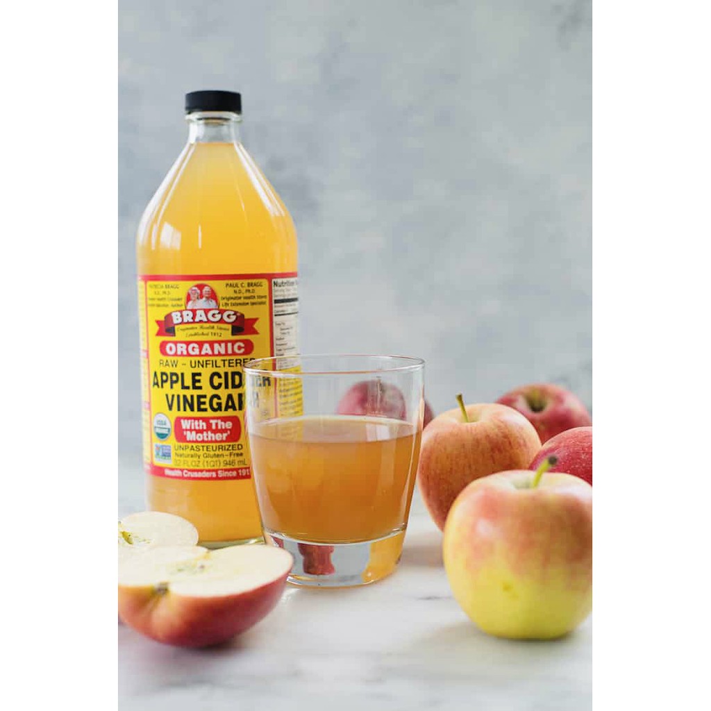 แอปเปิลไซเดอร์ Apple Cider Vinegar Bragg 946ml ACV น้ำส้มหมักจากแอปเปิล