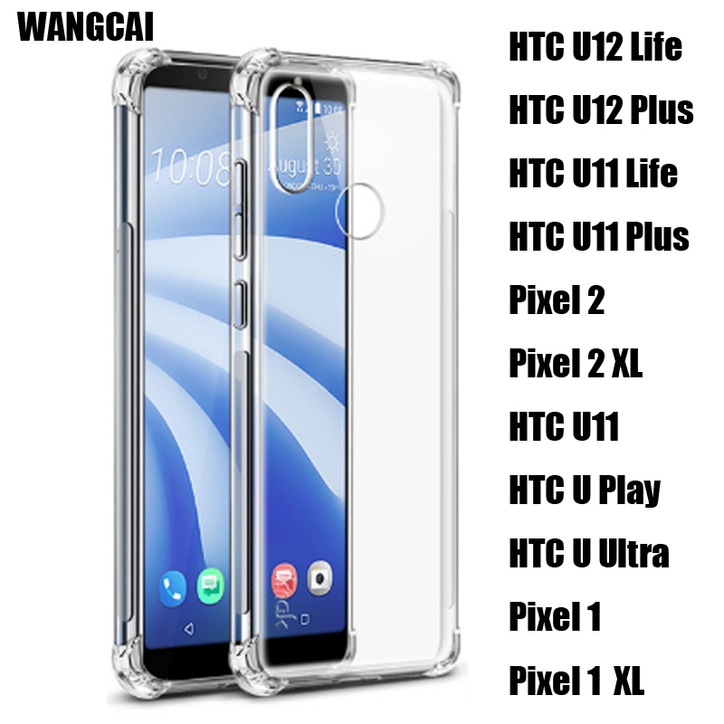 สําหรับ HTC U12 U11 Desire 12S 12 U11 Plus U Ultra 10 Pro One A9s One Pixel 2 XL กรณีโปร่งใสนุ่ม