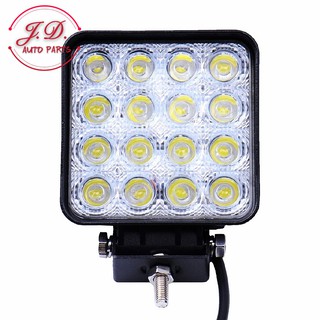 ไฟสปอตไลต์  LED 48W ไฟตัดหมอก มอเตอร์ไซต์ ATV ออฟโรด ไฟ DC12V~DC24V ไฟสีขาว