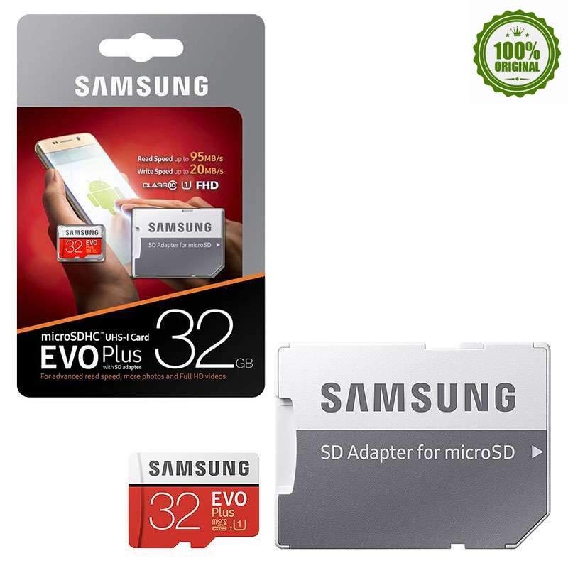 SAMSUNG EVO Plus Memory Card 8GB/32GB/SDHC 64GB/128GB/256GB/SDXC