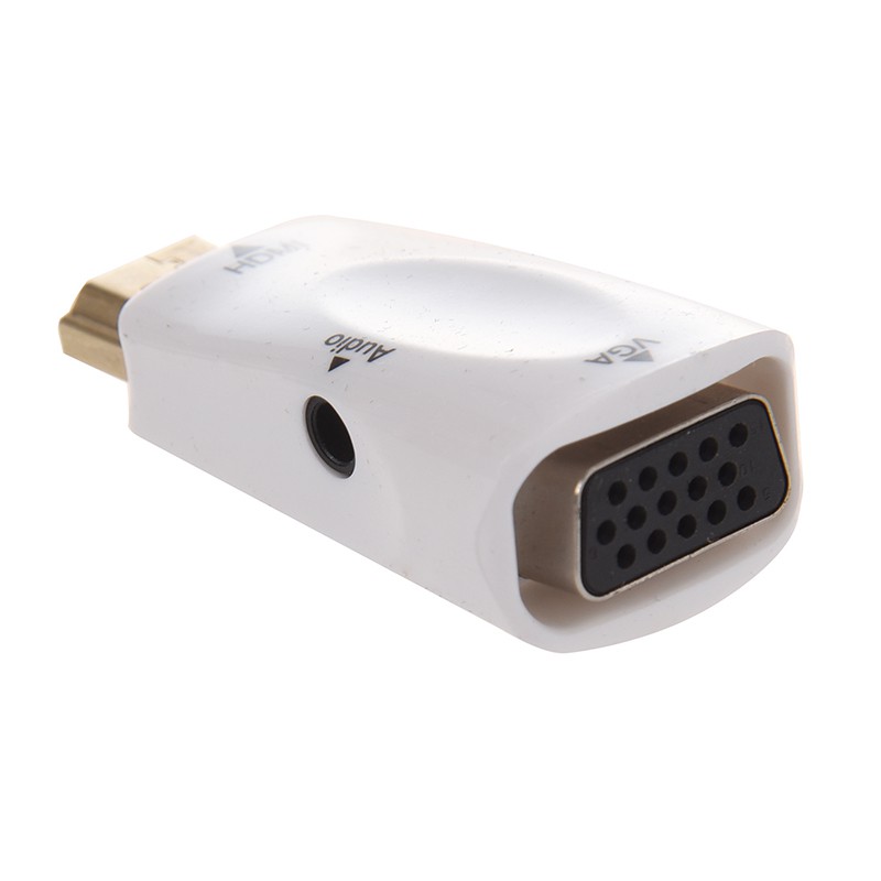 1080P HDMI Male to VGA Female Adapter Video Converter with Audio Output ...
