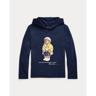 เสื้อยืดหมีโปโลมีฮูด Polo Bear Cotton Hooded Tee