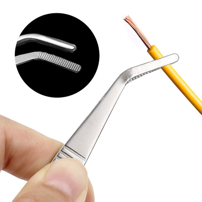 Cutep Professional Stainless-Steel Precision Tweezer 12 5 14 16 18 สําหรับ cm Curved Force - รูปที่ 3