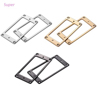 Super 2pcs Electric Guitar Humbucker Pickup Ring Thickness 2mm Metal Flat Frame Mounting Ring LP Guitar Accessories