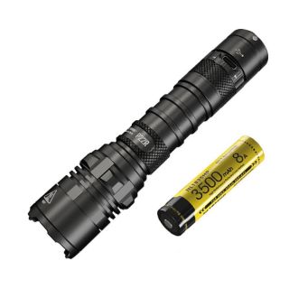 NITECORE P22R USB Charging Flashlight XHP35 HD LED max 1800 Lumen Throw 262 Meter Torch NTH20 Holster 18650 3500mAh